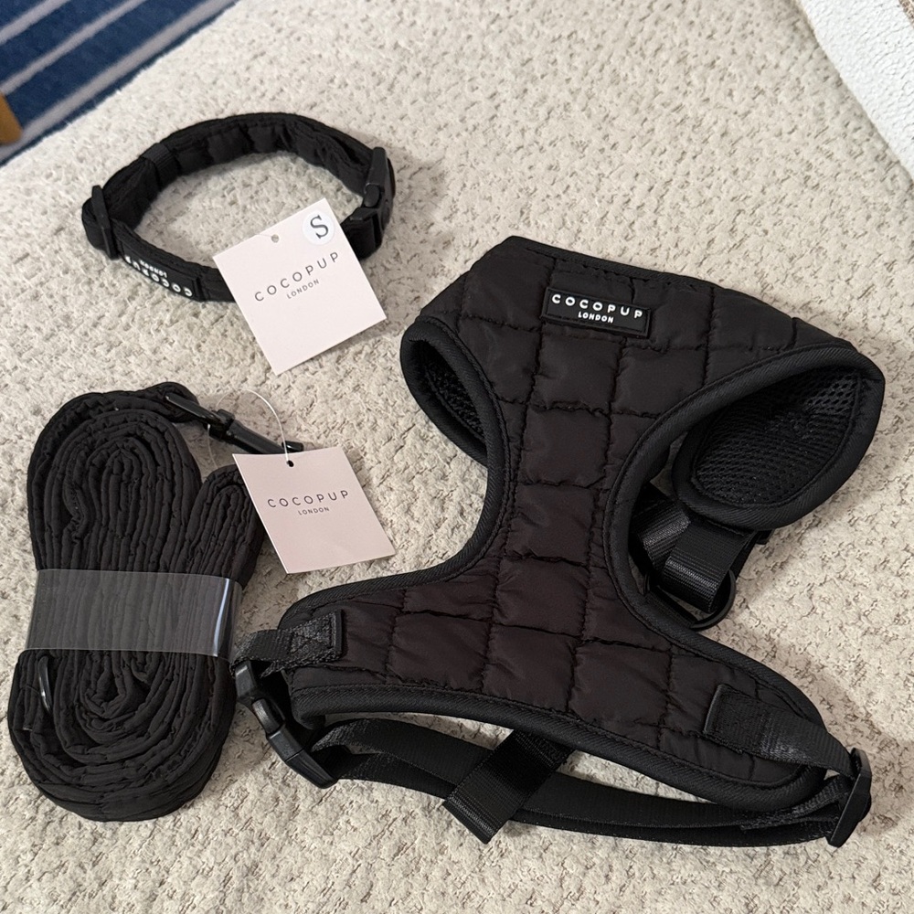 Dog harness, leash and collar